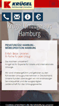 Mobile Screenshot of kruegel-umzuege.de